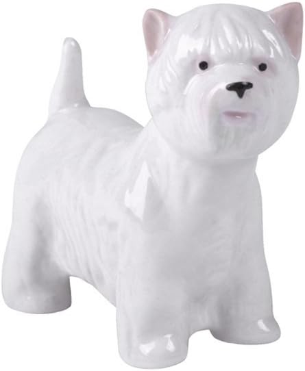 Terrier Dog West Highland White Colored Lomonosov Porcelain Collectible Figurine : Home & Kitchen