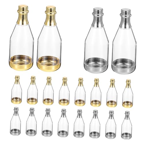 Boîte à bonbons en forme de bouteille dorée Healvian pour mariages et fêtes, 20 pièces