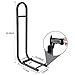 10L0L Universal Golf Cart Rear Seat Safety Grab Bar and Trailer Hook Hitch with Receiver for Yamaha EZGO Club Car, Heavy Duty Material Hand Rail Add Safety to Your Rear Passengers - Black