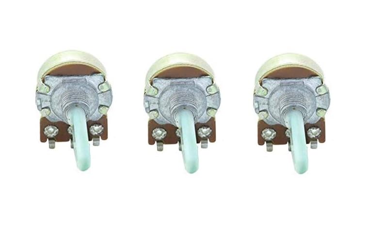 470 Ohm Linear Potentiometer - 15mm Plastic shaft - Pack Of 3-image-2