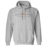 TeesAndTankYou Good Energy is Contagious Hoodie Sweatshirt Unisex X-Large Grey