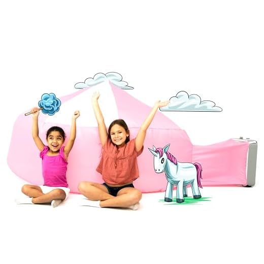The Original AIR FORT Build A Fort in 30 Seconds, Inflatable Fort for Kids (Pretty in Pink)