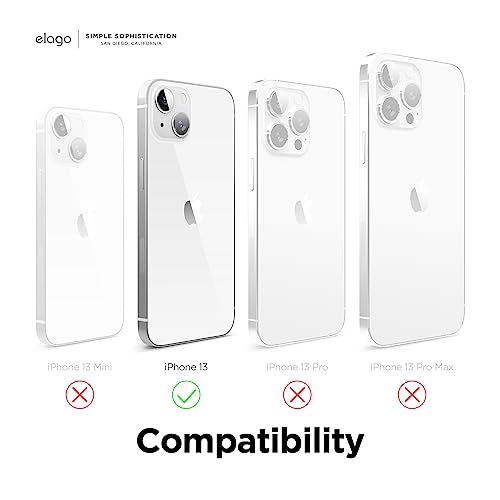 elago Compatible with iPhone 13 Case, Liquid Silicone Case, Full Body Screen Camera Protective Cover, Shockproof, Slim Phone Case, Anti-Scratch Soft Microfiber Lining, 6.1 inch (Salmon) by elago - Image 6