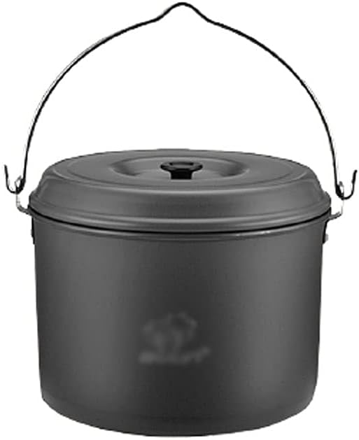 YYDS Outdoor Camping Camping Cooker Lightweight Pot Multifunction Hanging Pot 4.2L/7L Large Capacity Family Campfire Hiking Camping Cookware Adventures Picnics (Size : 7L)