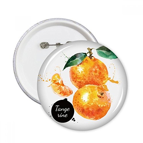 Badge mandarine vêtements tristes lot 5 pins XL bouton aquarelle pour relooker