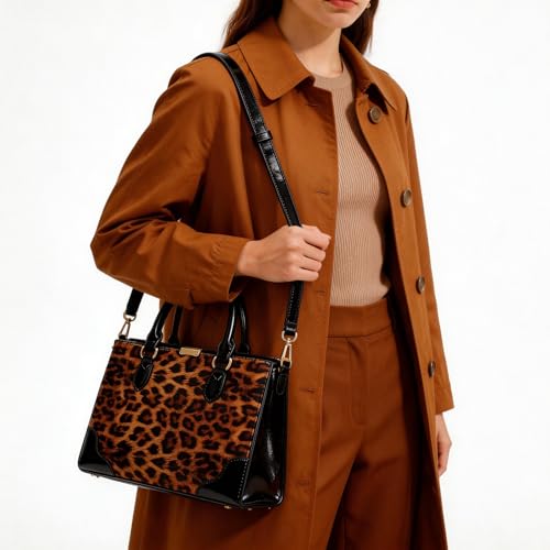 Bolso Hobo para Mujer con Estampado Leopardo y Billetera miniatura 4