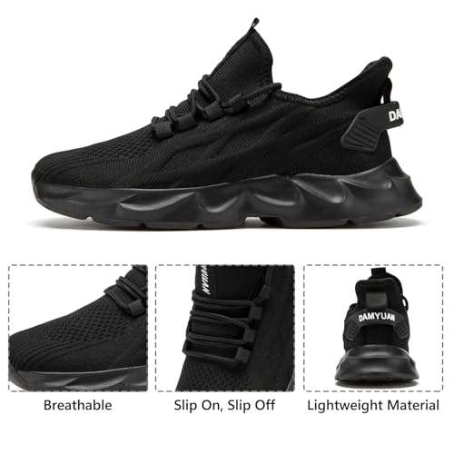Image of Tvtaop Women's Trail Running Shoes Lightweight - Non-Slip Breathable Design for Tennis, Hiking & Gym Training | Cushioned Walking Comfort Sneakers Size 7
