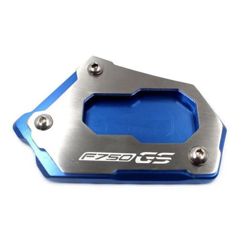 Extension de béquille moto CNC bleue pour BMW F850GS et F750GS