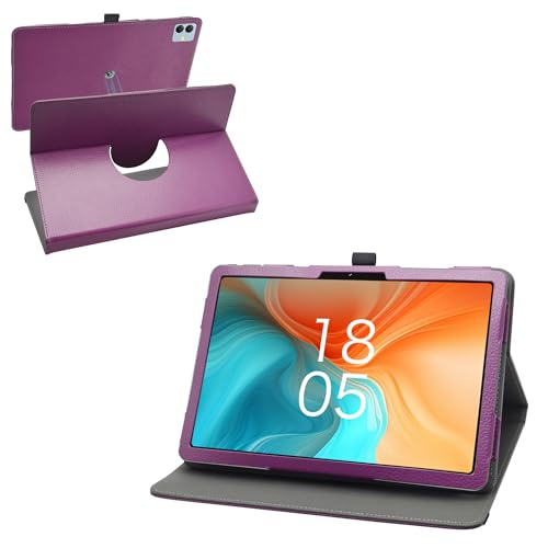 MAMA MOUTH hülle für Blackview Link 8,360°drehbare PU-Lederhülle für Blackview Link 8 das 12,7-Zoll-Tablet,Lila
