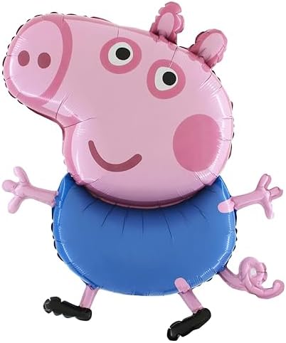 Toyland® 95cm (37") Giant Jumbo Size Peppa Pig Characters -Peppa Or George- Foil Balloon - Kids Party Balloons (George Pig) image 2