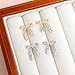 BXDA Silver Bow Stud Earrings for Women, Dainty Cute Cubic Zirconia Rhinestone Ribbon Bowknot Earings Prom Wedding Accessories Fashion Jewelry Gift