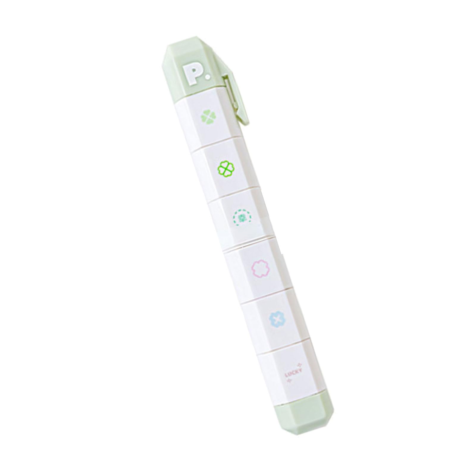 Ljhnba Green Compact Journal Accessory Featuring Stamps To Lift Scrapbook Planner Or Memo Writing Scrapbooking Stamp Pen