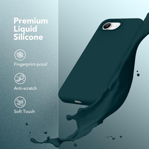 Image of Magnetic for iPhone 17e /iPhone 16e Case, Compatible with MagSafe, [Soft Anti-Scratch Microfiber Lining] Slim Silicone Shockproof Protective Phone Case for iPhone 17e /16e 6.1 inch, Deep Blue