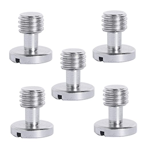 Gatuida 5 pièces Vis de Trépied pour Caméra Nickelé Accessoires Pratiques pour Montage de Caméra Compatible avec Plaques