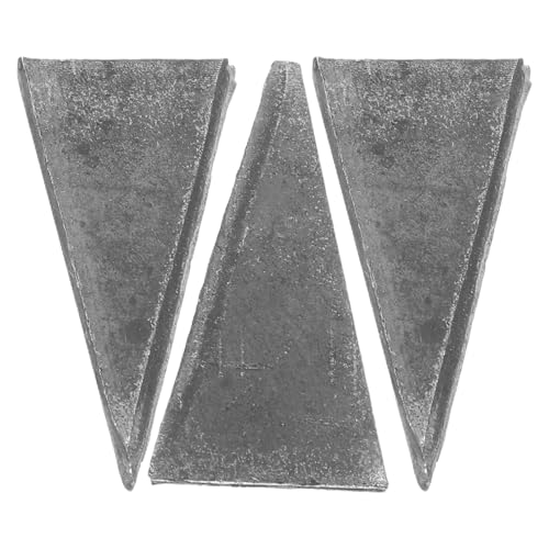 Ciieeo 3 Cunei in Ferro Manico Antiscivolo per Fissaggio Manici e Martello Kit Cuneo di Sicurezza per Utensili Manuali Accessorio per Migliorare Stabilità e Efficienza in Lavori di