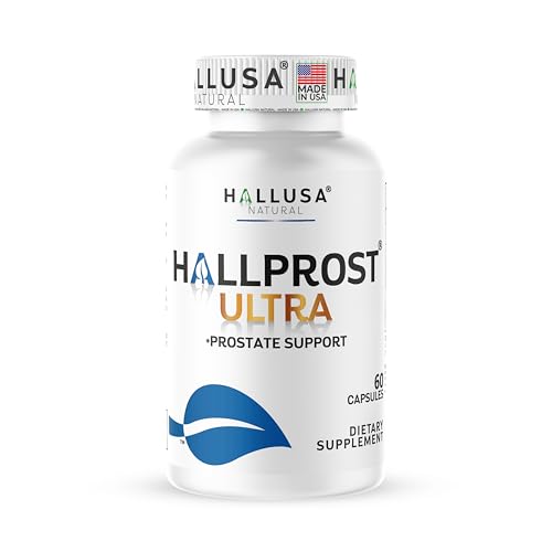 Hallusa Natural Hallprost Ultra 1166mg Prostate Health Urinary & Bladder Support Saw Palmetto Lycopene Pygeum Pumpkin Seed Zinc & Magnesium 60 Capsules