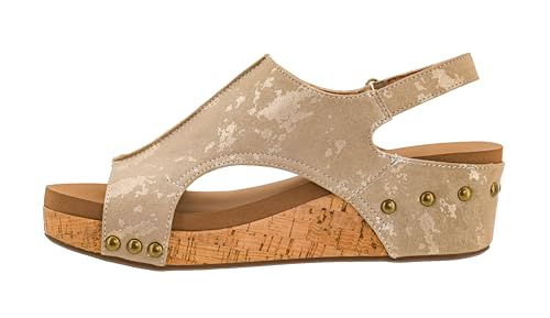 Image of Corkys Footwear Volta Wedge - Chic Elegance Meets All-Year Comfort with a 2-Inch Cork Heel and Marshmallow Insole for Stylish Everyday Wear and All-Day Comfort