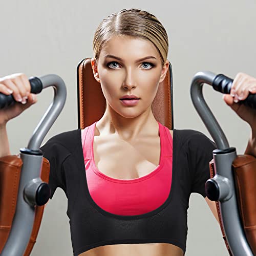 GLEAVI Sweat Guard Roupa Íntima Colete Respirável Manga Curta Vestido Escudos Escudos de Suor Almofa