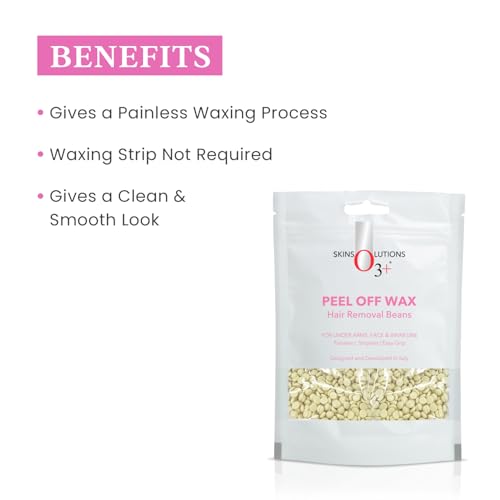 Image of O3+ Peel Off Brazilian Wax For Easy Hair Removal On Sensitive Skin | 100 g