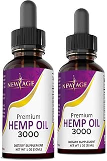 New Age Hemp Oil - All Natural Grown and Made in The USA! (3000 (Pack of 2))