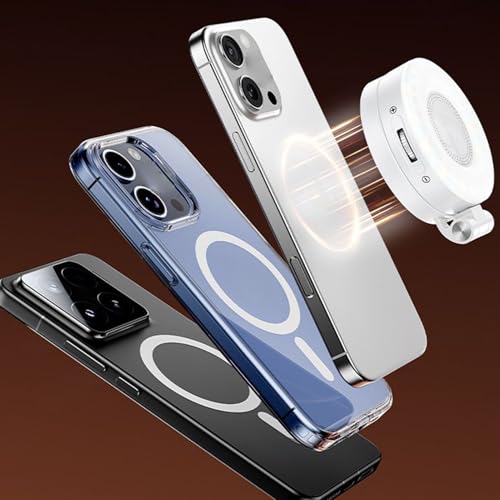 Luz con Pinza para Móvil,Anillo De Luz Magnético con Clip para Teléfono - Recargable 3 Modos Iluminación para Maquillaje Trabajo Remoto Reuniones por Cámara Viajes Portátil Fotografía - imagen 9