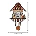 Vosarea Wooden Wall Clock,Small Clock Decor,Cuckoo Shaped Clock Antique Pendulum for Home Kids Room Bedroom Decor