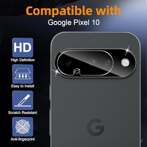 Image of Xmon Back Camera Lens Protector for Google Pixel 10 (1 Pack) Premium Camera Glass Protector Guard, Anti-Scratch, Ultra-Clear, Easy Installation