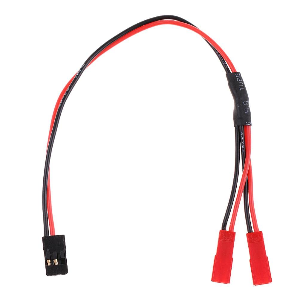 JR 1 Male to JST 2 Female Y Connector Wire Splitter Cable with 23cm Leads-picture-25