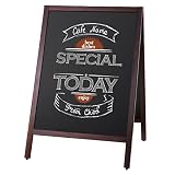 INNOVART Magnetic A-Frame Chalkboard Sign, Sidewalk Sign 40" x 26" with Liquid Chalk, Eraser and Rag