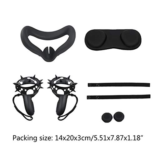 KYSA Conjunto de acessórios de realidade virtual para controle de toque Oculus Quest 2 VR com alça d