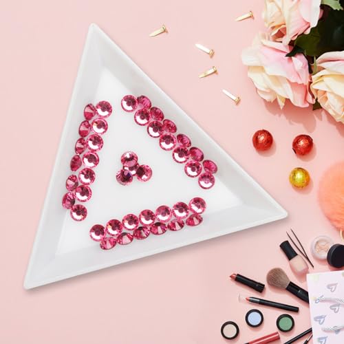 Image of Glue Fix Flatback Rhinestones Glass Diamantes Gems for Nail Art (ss12 1440pcs, Rose)