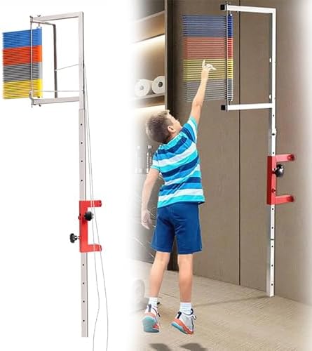 Adjustable Height Vertical Jump Tester Wall Mounted 2.29 ft - Professional Measuring Tool for Kids, Adults & Youth Fitness Training, Jump Performance Assessment