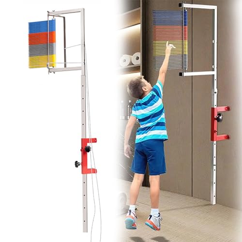 Tester di salto verticale, strumento di misurazione regolabile a parete per allenamento fitness, valutazione delle prestazioni per atleti e palestra a casa