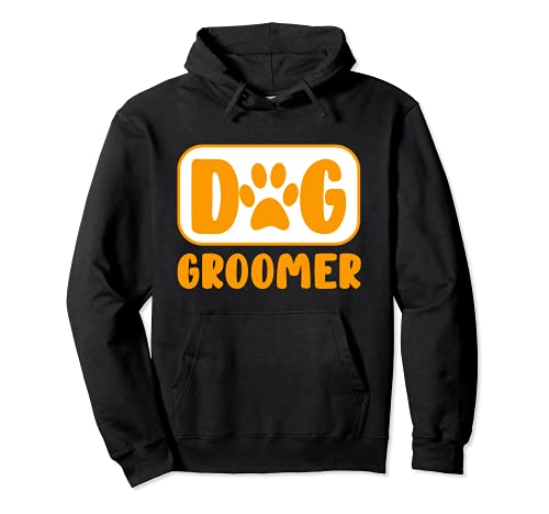 Funny Dog groomer Puppy grooming Pullover Hoodie, Black, S