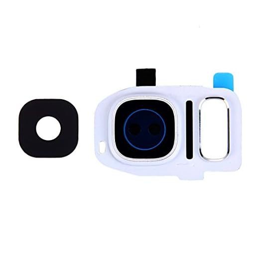 Förnyelse Reparation för skärmskydd IPartsbuy för Samsung Galaxy S7 Edge / G935 Kamera lins täcker tillbehör (Color : White)