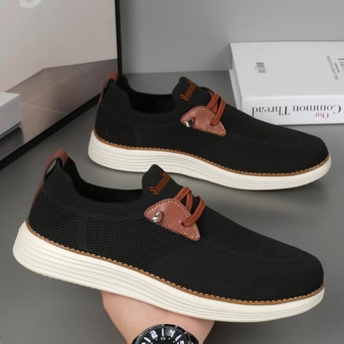 Men's Walking Shoes Hands Free Slip On Sneaker for Men Dress Casual Comfortable Breathable Hiking Working All-Terrain Ankle Trekking Anti-Slip2