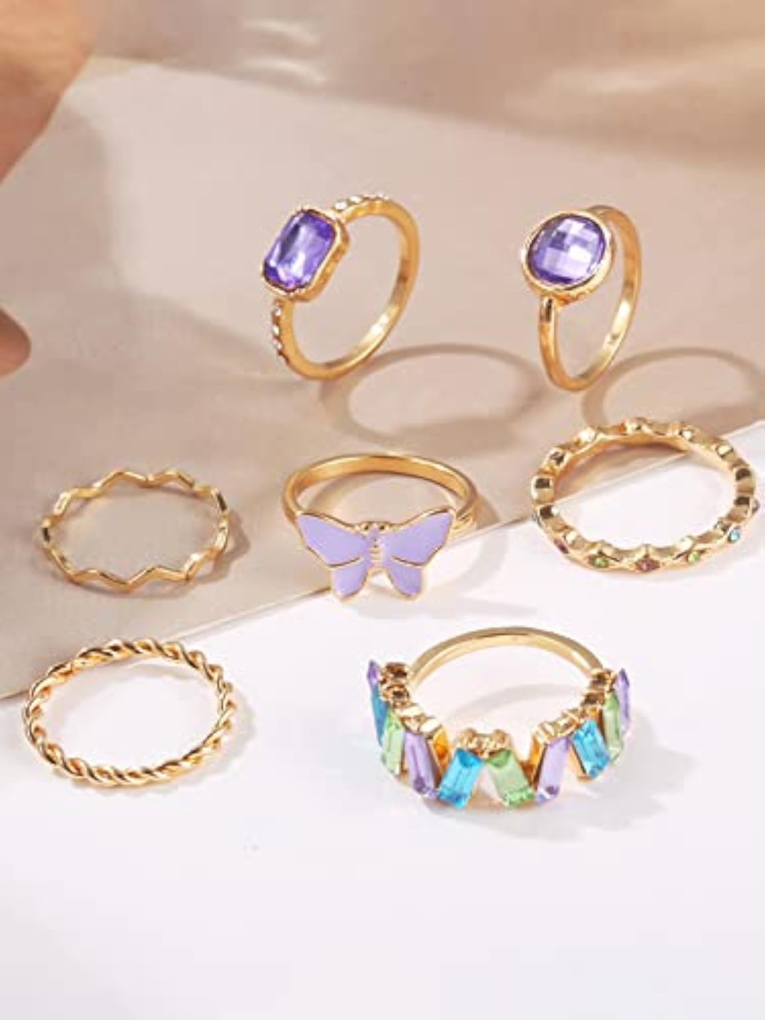 Plated Style Finger Rings