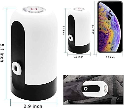 IVYROLL Water Dispenser for 20 Litre Bottle | Automatic Wireless Dispenser Pump with Portable C Type Charging Cable | Heavy-Duty Quality (Water Dispenser, Pack of 1) 2