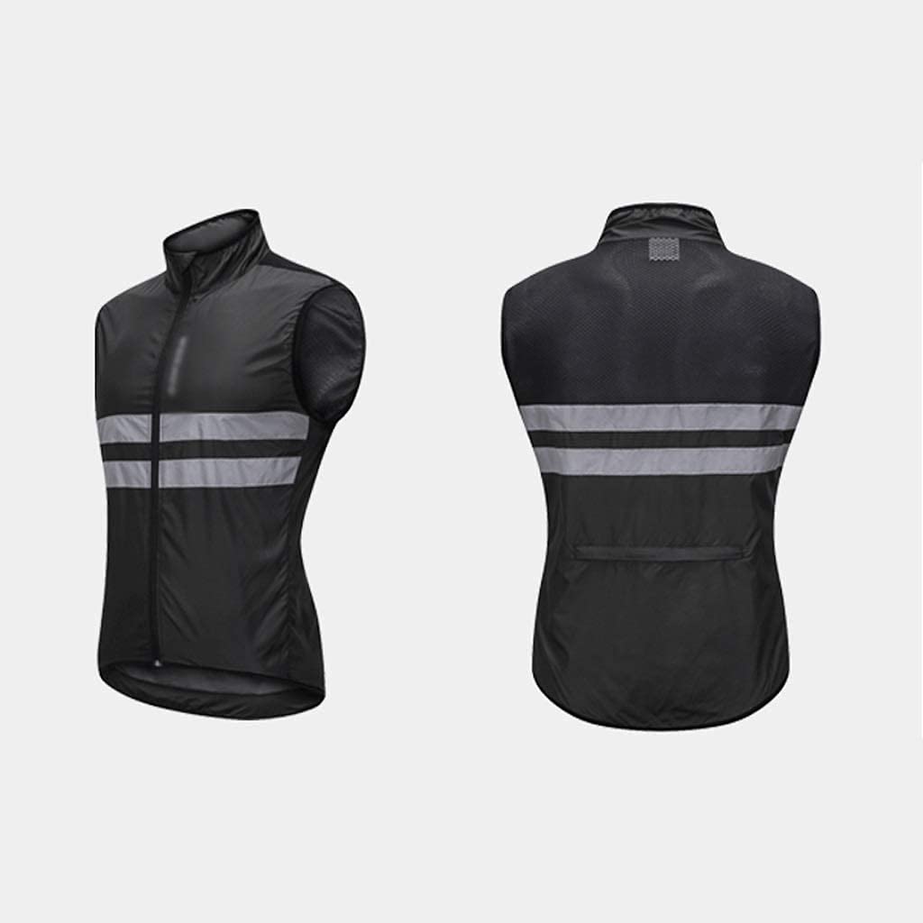 Chalecos reflectantes de alta visibilidad, traje deportivo reflectante de poliéster, chaleco reflectante de seguridad for hombres y mujeres, chaleco de ciclismo, chaleco ligero for correr, chaleco de