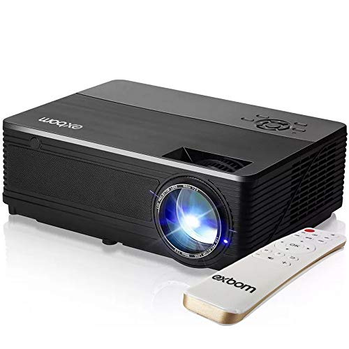 Exbom Exbompj-V220 Projetor De Led Com Multimidia 2800 LumensHDMI/AUX/USB/VGA