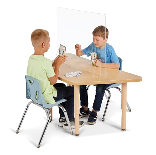 Jonti-Craft 9824JC See-Thru Table Divider Shields, 2 Station with Opening, 30\" x 23.5\" x 8\" - Thumbnail 3