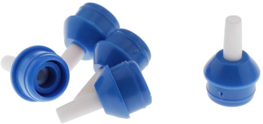 5-Pack Reusable Plastic Solder Sucker Tips – Replacement Nozzles For Desoldering Pumps, 3.1cm Diameter, Blue