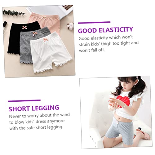 Gadpiparty 4 Pcs Calças de segurança para crianças Shorts de segurança para Shorts confortáveis para