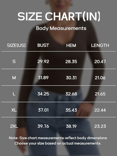 PINKMSTYLE Women's Sexy V Neck Lace Tops Tight Double Lined Fashion Casual Long Sleeve Shirts Party Clothes Fall Tops Dark Brown Medium — view 3