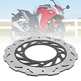 Alto rendimiento: fabricación estricta, el disco de freno de motocicleta puede proporcionar un rendimiento de freno perfecto y un desgaste mínimo de las pastillas de freno.