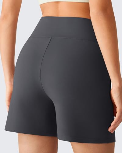 Image of G4Free EverGoing Women's Casual Shorts High Waisted 4'' / 5'' Comfy Shorts with Pockets for Yoga Workout Lounge