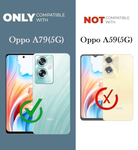 Image of Jkobi Lifetime Anti-Yellow Clear Back Cover Case for Oppo A79 5G (Sleek Hard Crystal | Shockproof and Camera Protection)