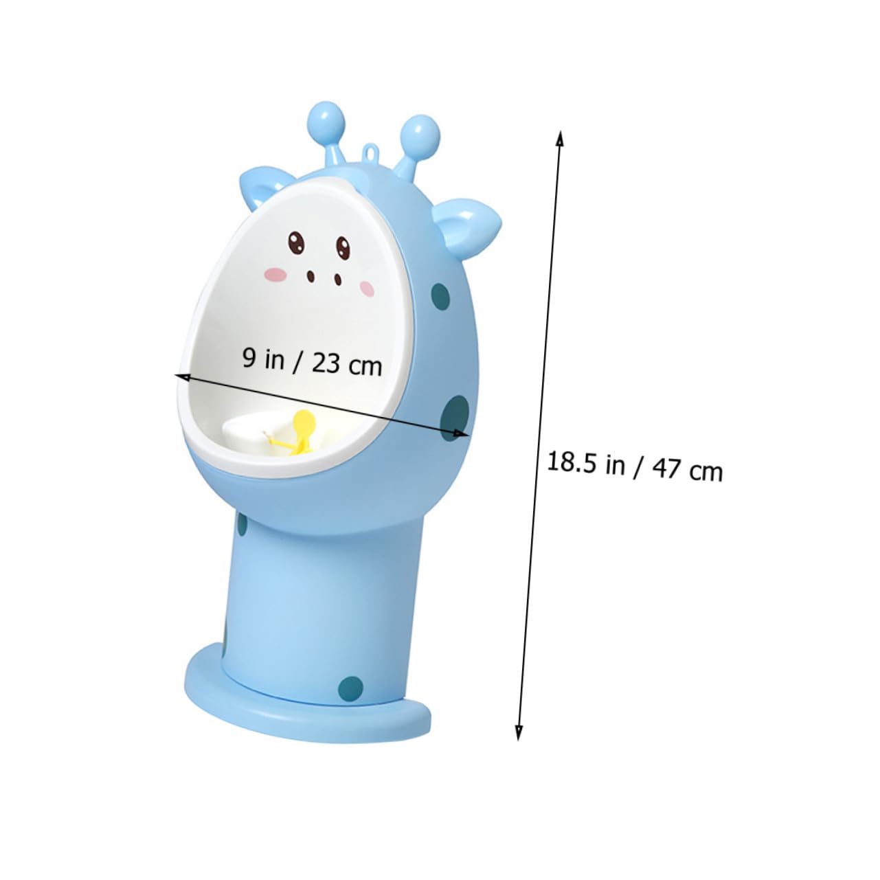 Height Boys Training Urinal Potty with Split Design PP Material Portable Toilet Trainer for Boys Easy to Clean Cartoon Potty in Sky Blue