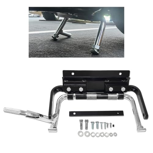 ALMULOO Adjustable Steel Center Stand for Harley