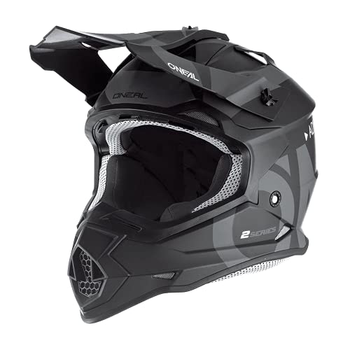 O'Neal 2 Series Adult Helmet Slick Black/Gray, Medium